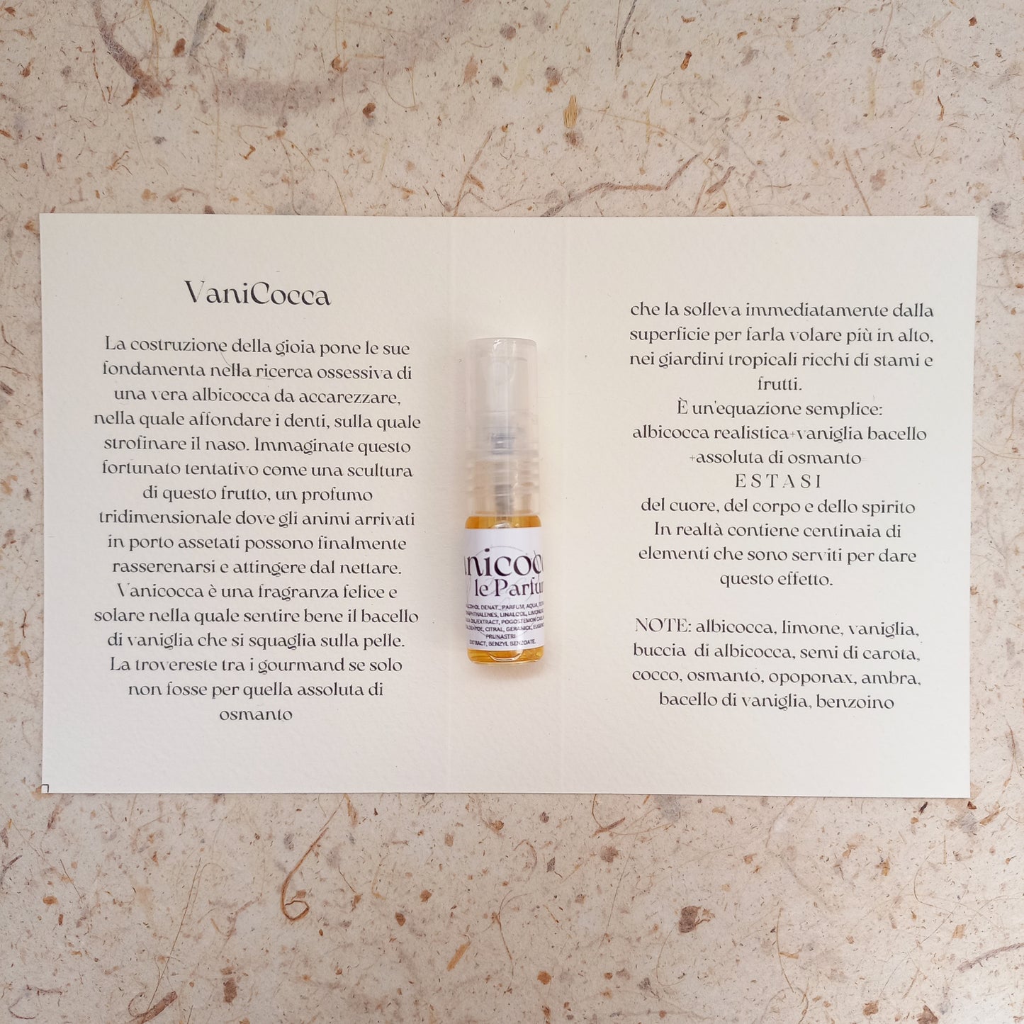 Sample spray Vanicocca le Parfum